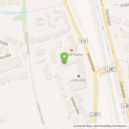 Standortübersicht der Tankstelle Autohaus Köster GmbH & Co.KG in 46149 Oberhausen