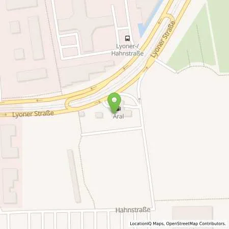 Standortübersicht der Tankstelle ARAL Station in 60528 Frankfurt