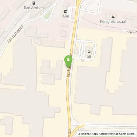 Standortübersicht der Tankstelle BFT-Tankstelle Heinemann GmbH in 34454 Bad Arolsen