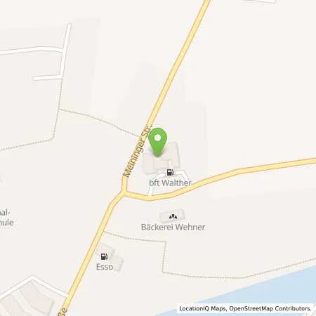 Standortübersicht der Tankstelle Walther Tankstelle Maria Hubel in 97440 Werneck