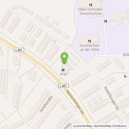 Standortübersicht der Autogas (LPG) Tankstelle: ARAL Tankstelle in 31141, Hildesheim