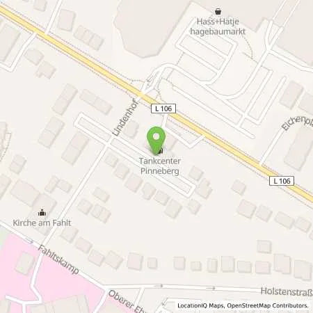 Standortübersicht der Tankstelle Tankcenter in 25241 Pinneberg