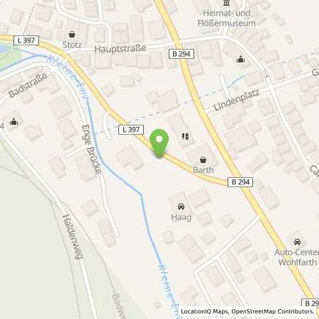 Standortübersicht der Tankstelle Autohaus Haag GmbH in 75323 Bad Wildbad (Calmbach)