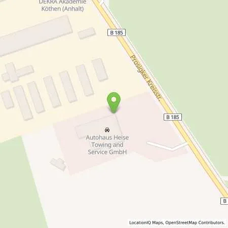 Standortübersicht der Tankstelle Autohaus Heise Abschlepp- und Service GmbH in 06366 Köthen