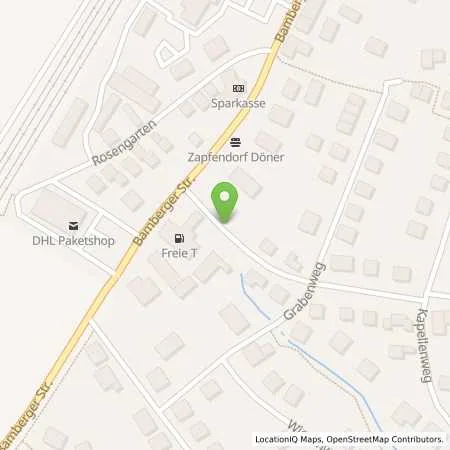 Standortübersicht der Tankstelle Walther Tankstelle Ralf Finkel in 96199 Zapfendorf