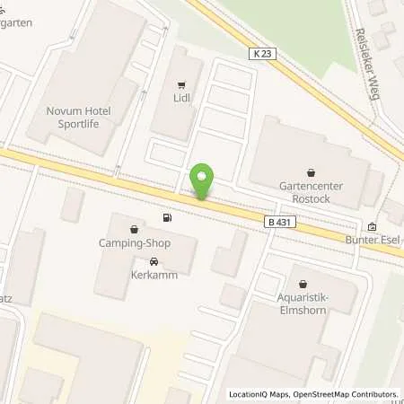 Standortübersicht der Tankstelle Autogastankstelle Kerkamm GmbH & Co. KG in 25337 Elmshorn