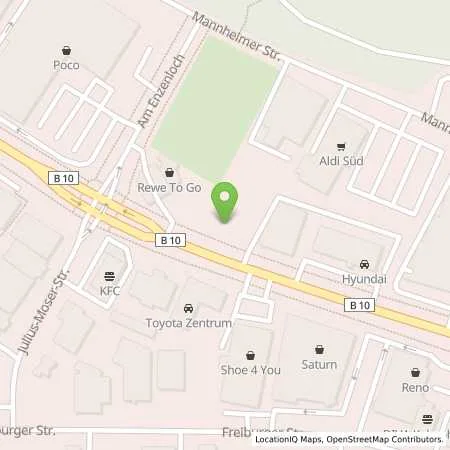 Standortübersicht der Tankstelle ARAL Tankstelle (LPG der Aral AG) in 75179 Pforzheim