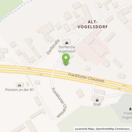 Standortübersicht der Autogas (LPG) Tankstelle: GO Tankstelle in 15370, Vogelsdorf