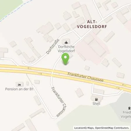 Standortübersicht der Tankstelle GO Tankstelle in 15370 Vogelsdorf