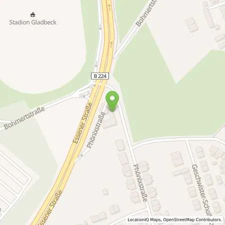 Standortübersicht der Tankstelle Raiffeisen Tankstelle in 45968 Gladbeck