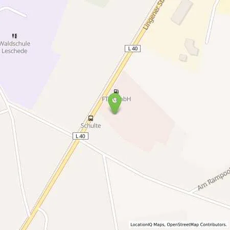 Standortübersicht der Tankstelle FTE GmbH in 48488 Emsbüren (Leschede)