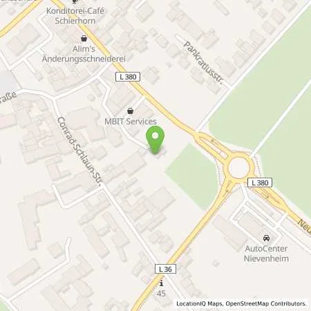 Standortübersicht der Tankstelle Esso Tankstelle in 41542 Dormagen (Nievenheim)