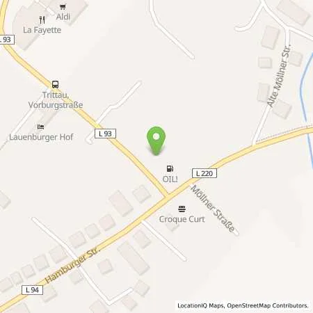 Standortübersicht der Tankstelle OIL! Tankstelle in 22946 Trittau