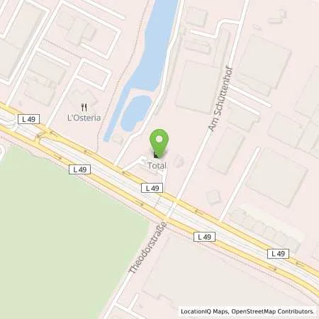 Standortübersicht der Tankstelle Total Station in 40472 Düsseldorf