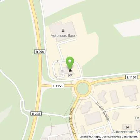 Standortübersicht der Tankstelle Jet-Tankstelle in 73557 Mutlangen