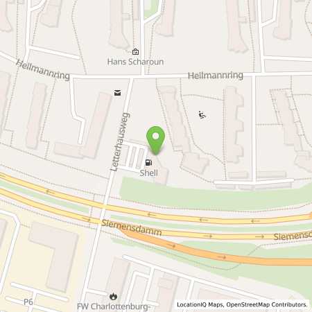 Standortübersicht der Autogas (LPG) Tankstelle: Shell Station in 13627, Berlin-Jungfernheide