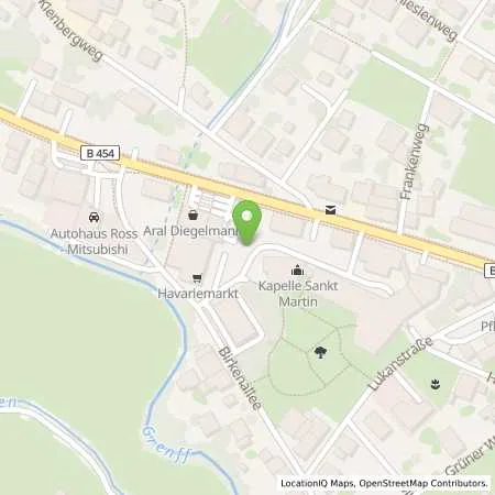 Standortübersicht der Tankstelle Aral-Tankstelle in 34626 Neukirchen