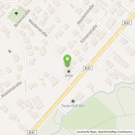 Standortübersicht der Tankstelle AVIA Station in 33649 Bielefeld