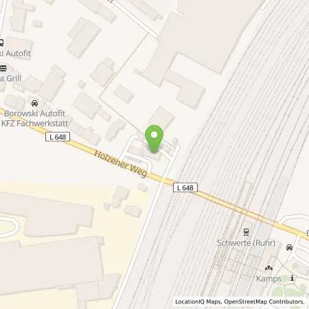 Standortübersicht der Tankstelle Esso Tankstelle in 58239 Schwerte