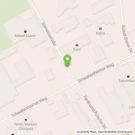 Standortübersicht der Tankstelle Autohaus Fey GmbH in 55543 Bad Kreuznach