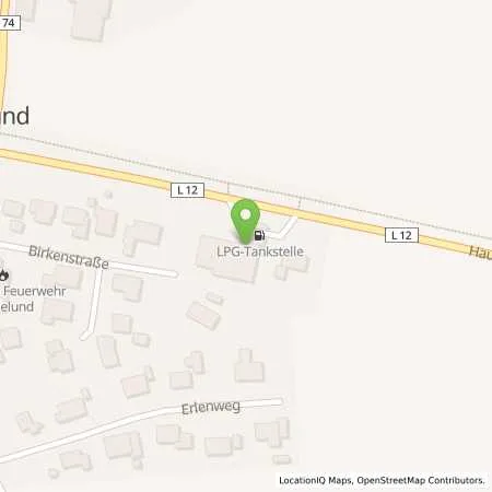 Standortübersicht der Tankstelle Opel Service Martensen in 25862 Goldelund