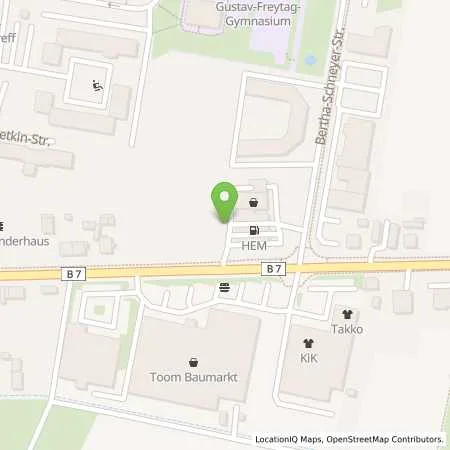 Standortübersicht der Tankstelle HEM-Tankstelle in 99867 Gotha