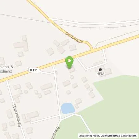 Standortübersicht der Tankstelle Tamoil Tankstelle in 17438 Wolgast (Mahlzow)