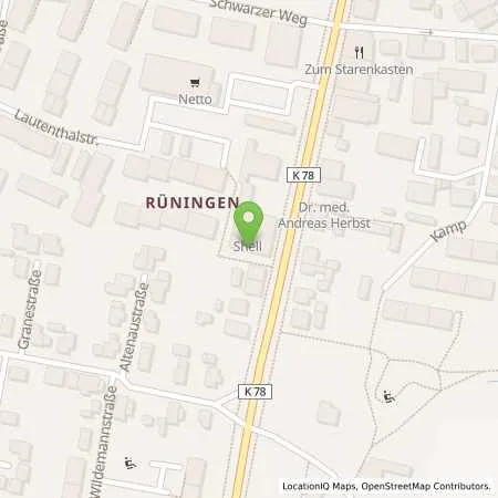 Standortübersicht der Tankstelle Shell Station in 38122 Braunschweig