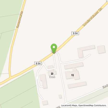 Standortübersicht der Autogas (LPG) Tankstelle: ESSO Tankstelle in 99947, Bad Langensalza