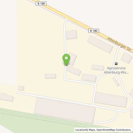 Standortübersicht der Autogas (LPG) Tankstelle: Agroservice Altenburg-Waldenburg e. G. in 04617, Kriebitzsch