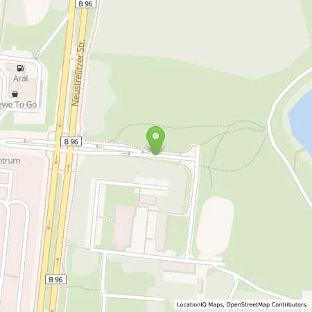 Standortübersicht der Tankstelle HEM-Tankstelle in 17033 Neubrandenburg