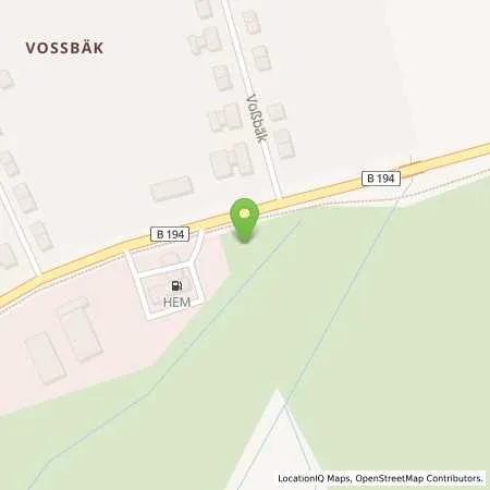 Standortübersicht der Tankstelle HEM-Tankstelle in 17121 Loitz