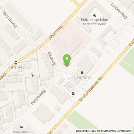 Standortübersicht der Tankstelle ESSO Göbel in 63741 Aschaffenburg