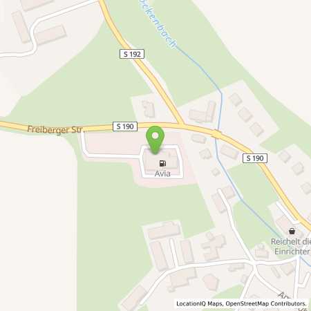 Standortübersicht der Autogas (LPG) Tankstelle: AVIA Tankstelle in 01774, Höckendorf-Ruppendorf