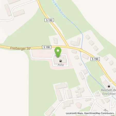 Standortübersicht der Tankstelle AVIA Tankstelle in 01774 Höckendorf (Ruppendorf)