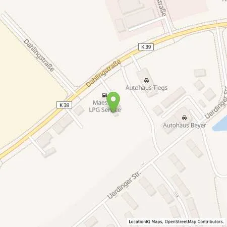 Standortübersicht der Tankstelle Maessen LPG Service (Tankautomat) in 47229 Duisburg