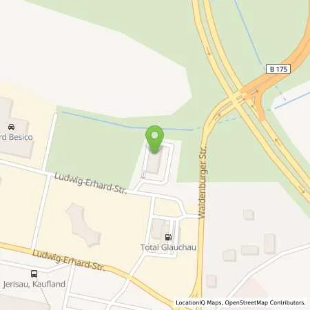 Standortübersicht der Tankstelle Total Station in 08371 Glauchau