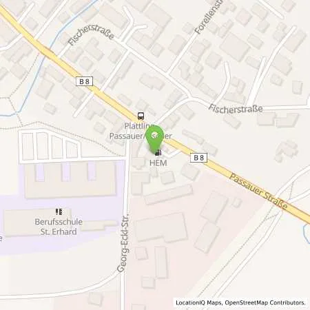 Standortübersicht der Tankstelle Esso Tankstelle in 94447 Plattling