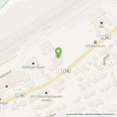 Standortübersicht der Tankstelle Raiffeisen - Tankstelle Bestwig in 59909 Bestwig