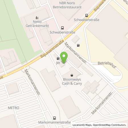 Standortübersicht der Autogas (LPG) Tankstelle: Jet Tankstelle in 93053, Regensburg