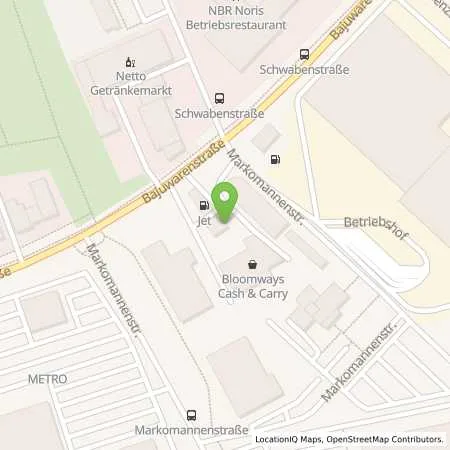 Standortübersicht der Tankstelle Jet Tankstelle in 93053 Regensburg