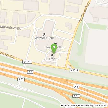 Standortübersicht der Autogas (LPG) Tankstelle: Esso Station Balle in 71229, Leonberg