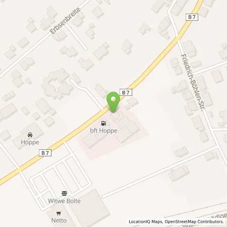 Standortübersicht der Tankstelle Autohaus Gebr. Hoppe in 34414 Warburg (Scherfede)