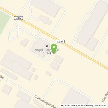 Standortübersicht der Tankstelle Krügel Automobile GmbH in 28816 Stuhr