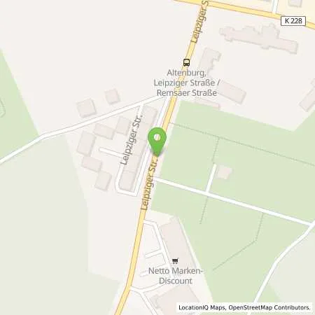 Standortübersicht der Tankstelle AGIP-Service-Station in 04600 Altenburg