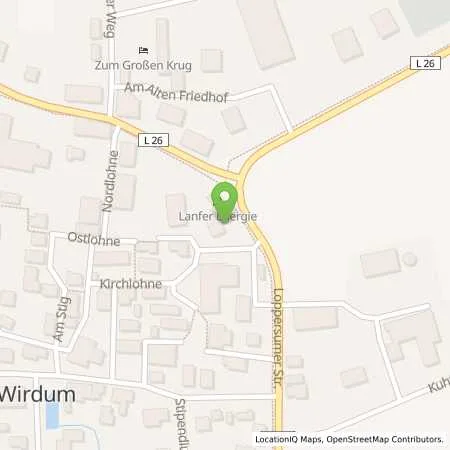 Standortübersicht der Tankstelle Wirdumer Tankeck in 26529 Wirdum