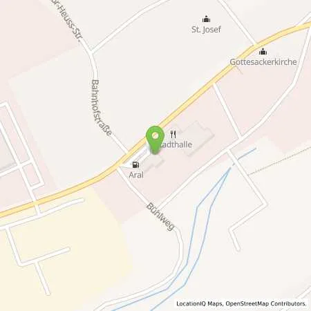 Standortübersicht der Tankstelle Aral Tankstelle in 95482 Gefrees