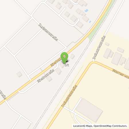 Standortübersicht der Autogas (LPG) Tankstelle: BFT Tankstelle in 68649, Groß-Rohrheim