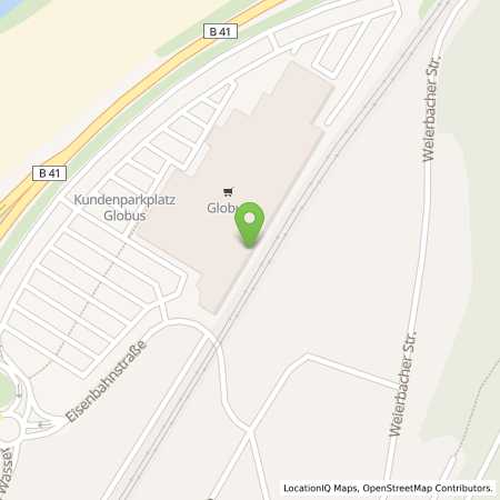 Standortübersicht der Autogas (LPG) Tankstelle: Globus Handelshof (Tankautomat) in 55743, Idar-Oberstein