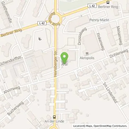 Standortübersicht der Tankstelle Aral Tankstelle in 52511 Geilenkirchen